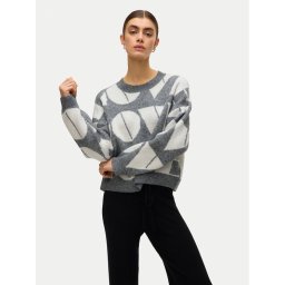 Vero Moda Пуловер Love 10331432 Сив Regular Fit