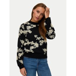 Vero Moda Пуловер Nancy 10333561 Черен Regular Fit