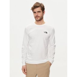 The North Face Тениска с дълъг ръкав Redbox NF0A87NN Бял Regular Fit
