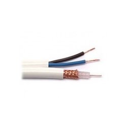 RG59+2x0.75, комбиниран, коаксиален кабел, RG59+2x0,75, 300m