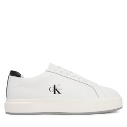 Сникърси Calvin Klein Basket Cupsole Laceup Lth Ml YM0YM01460 Бял