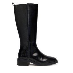 Ботуши Tommy Hilfiger Th Minimal Abrasivato Long Boot FW0FW08979 Черен
