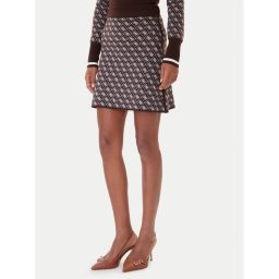 Guess Пола тип молив W5BD81 Z3JD2 Тъмнокафяв Slim Fit