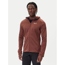 Jack Wolfskin Полар Peak District A65272 Кафяв Regular Fit