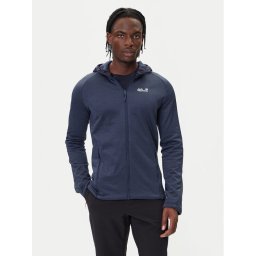 Jack Wolfskin Полар Peak District A65272 Тъмносин Regular Fit