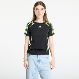 Тениска adidas Teamgeist Adicolor Slim Jersey Black/ Signal Green XS