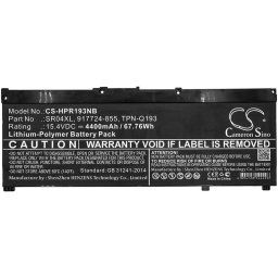 Батерия за лаптоп HP Omen 15-ce000ng; Pavilion 15-CE015DX SR04XL LiPo 15,