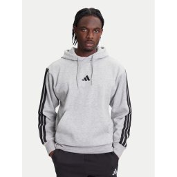 adidas Суитшърт Essentials 3-Stripes JE6302 Сив Regular Fit