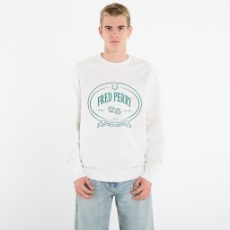 Суитшърт FRED PERRY Chosen By Champions Sweatshirt Snow White XL