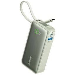Външна батерия /power bank/ Anker A1259G61, 10 000mAh, зелена, 1x USB-A, 2x USB-C, 30W