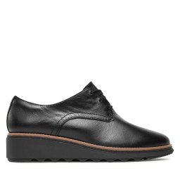 Оксфордки Clarks Sharon Rae 261754164 Черен
