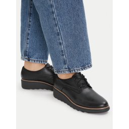 Clarks Оксфордки Sharon Rae 261754164 Черен