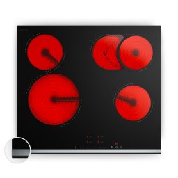 Klarstein Керамичен плот Verosteel | Минималистичен, мощен | 4 зони | 6600 W | 60 см (GK-CF606624E)