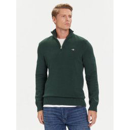 Gant Пуловер 8030170 Зелен Regular Fit