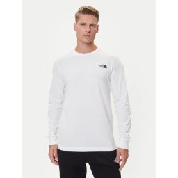 The North Face Тениска с дълъг ръкав Easy NF0A8A6F Бял Regular Fit