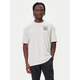 Under Armour Тишърт Hoops Courtside 6003686 Бял Oversize