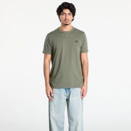 Тениска FRED PERRY Contrast Tape Ringer T-Shirt Lrlwrthgreen/ Blk XXL