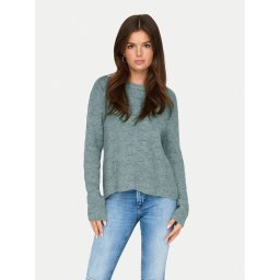 ONLY Пуловер 15234745 Зелен Regular Fit