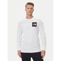 The North Face Тениска с дълъг ръкав Fine NF0A8A6P Бял Regular Fit