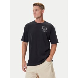 Under Armour Тишърт Hoops Courtside 6003686 Черен Oversize