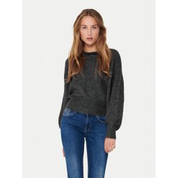 ONLY Пуловер Elsa 15210667 Сив Regular Fit