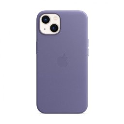 Гръб Apple Leather Case with MagSafe за iPhone 13 - Лилав, MM163ZM/A