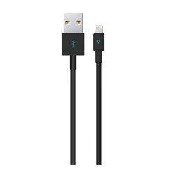 Кабел MFI AlumiCable Lightning Charge/Data Cable - Черен