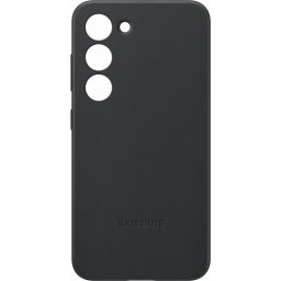 Оригинален гръб Samsung Leather Cover за Samsung Galaxy S23 - Черен, EF-VS911LBE