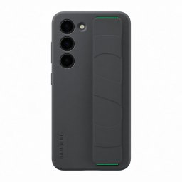 Оригинален гръб Samsung Silicone Cover with Strap за Samsung Galaxy S23 - Черен, EF-GS911TBE