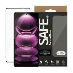 Стъклен протектор Safe за Xiaomi Redmi Note 12 Pro, 12 Pro Plus, Poco X 5 Pro, UWF -Черен