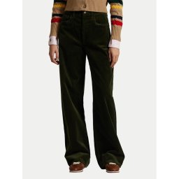 Polo Ralph Lauren Текстилни панталони 211A87463001 Зелен Wide Leg