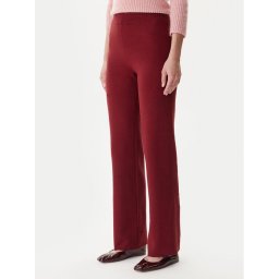 Vero Moda Плетени панталони Gold Art 10332174 Бордо Loose Fit