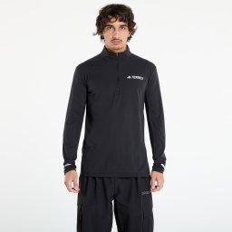 Тениска adidas Terrex Xperior Half-Zip Long-Sleeve Top Black XL