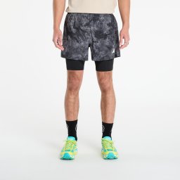 Къси панталони adidas Own The Run Spray Dye 2-In-1 Short Grey Four/ Black S