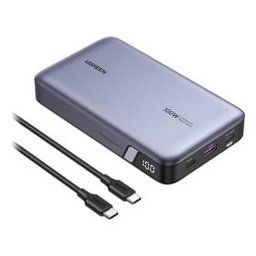 Външна батерия /power bank/ Ugreen PB720 (25188), 20 000mAh, сива, 1x USB-A, 2x USB-C, PD 3.0, 100W