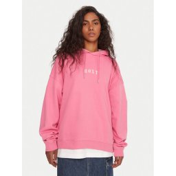 Roxy Суитшърт Lineup ERJFT05016 Розов Oversize