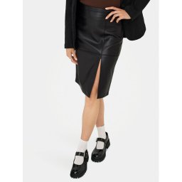 ONLY Пола от имитация на кожа Oline 15315998 Черен Slim Fit