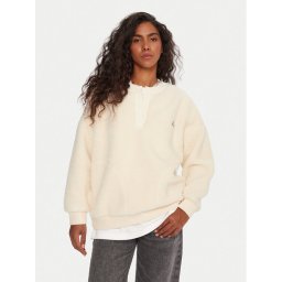 Quiksilver Полар Barranco EQWPF03000 Екрю Boxy Fit
