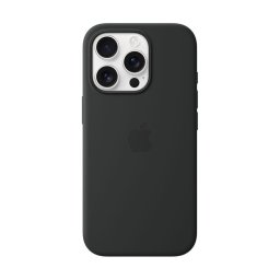 Оригинален Гръб Apple Silicone Magsafe Cover за iPhone 16 Pro - Черен, MYYJ3ZM/A