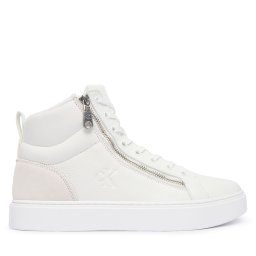 Сникърси Calvin Klein Classic Cup Mid Laceup Zip Lth YM0YM01428 Бял