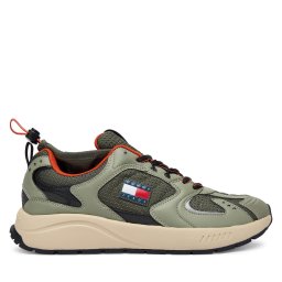 Сникърси Tommy Jeans Tjm Runner Mix Material EM0EM01620 Каки