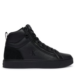 Сникърси Calvin Klein Classic Cup Mid Laceup Zip Lth YM0YM01428 Черен