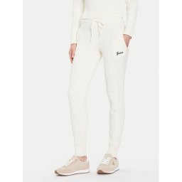 Guess Плетени панталони V5BB20 Z0572 Екрю Regular Fit