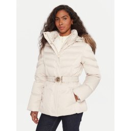 Guess Пухено яке W5BL31 W2802 Екрю Regular Fit