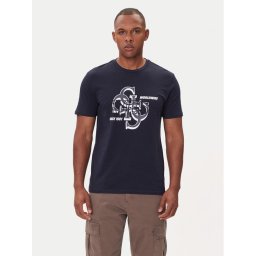 Guess Тишърт M5BI72 I3Z14 Син Slim Fit