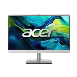 Настолен компютър - всичко в едно Acer Aspire C24-195ES, 23.8" FHD(1920x1080) non touch, Intel Core Ultra 7 155U (up to 4.80GHz, 12MB), 1*16GB DDR5, 1024GB PCI-e SSD + M.2 free slot, no DVD, Intel Graphics, Kbd & Mouse Wireless, RJ-45, WiFi AX & BT, Heigh