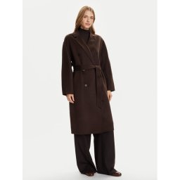 Marc O'Polo Вълнено палто 508 0051 71127 Кафяв Relaxed Fit
