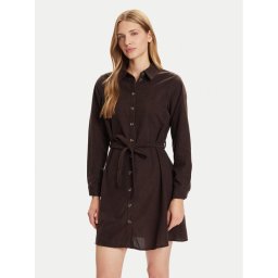 Vero Moda Рокля тип риза Elly 10334288 Кафяв Regular Fit