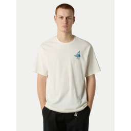 The North Face Тишърт Powder Days NF0A8E4D Екрю Relaxed Fit