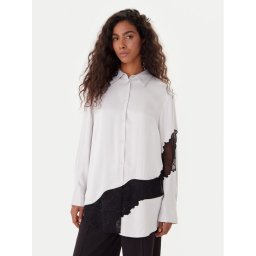 BOSS Риза Belacey 50546595 Сив Regular Fit